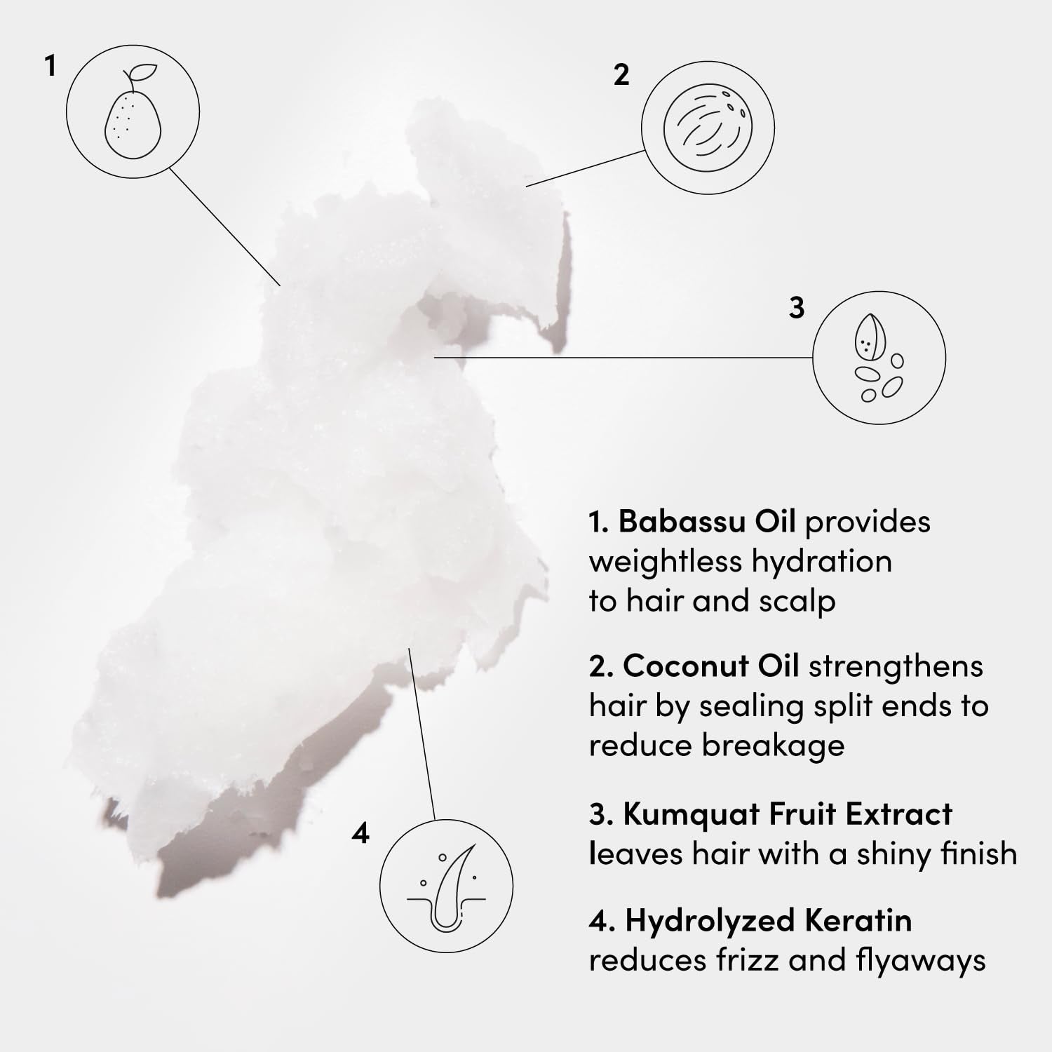 Medium Conditioner - Hydrating Hair Conditioner with Coconut Oil, Babassu Oil, and Keratin - Strengthens, Repairs and Adds Shine - Paraben and Phthalate Free Hair Care Products (10 Oz)