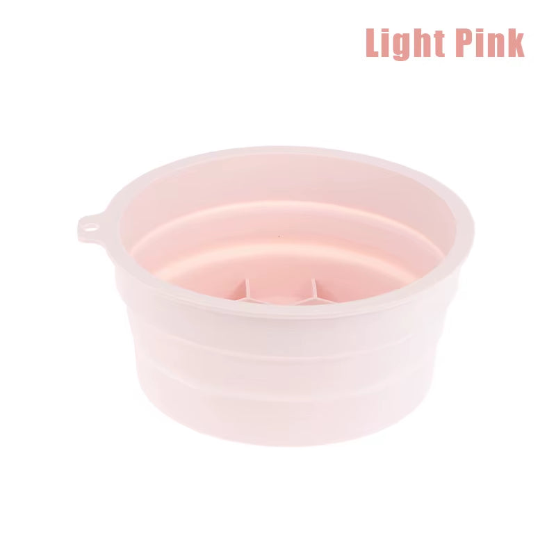 Foldable Silicone Face Ice Bath Bowl Portable Travel Plunge Wash Basin for Home Skincare Portable Facial Cold Therapy Basin