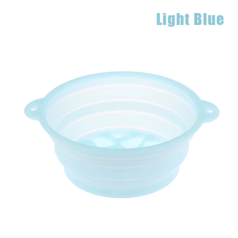 Foldable Silicone Face Ice Bath Bowl Portable Travel Plunge Wash Basin for Home Skincare Portable Facial Cold Therapy Basin