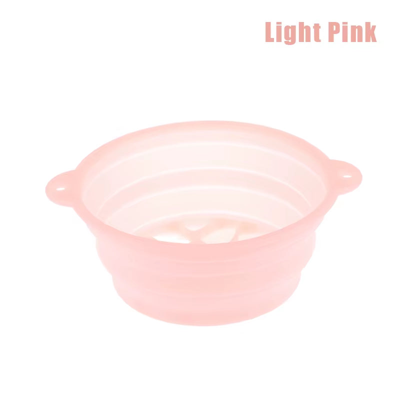Foldable Silicone Face Ice Bath Bowl Portable Travel Plunge Wash Basin for Home Skincare Portable Facial Cold Therapy Basin